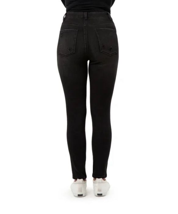 No Boundaries Juniors' Destructed Curvy High Rise Ankle Skinny Jeans 15 -New