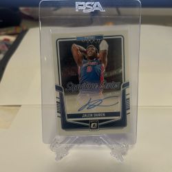 Jalen Duren Signed Optic 