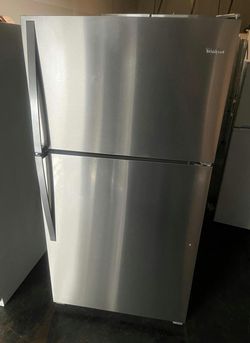 Whirlpool Top Freezer Refrigerator Stainless Steel