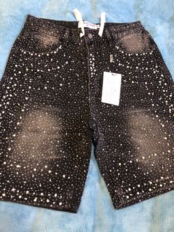 Diamond and pearl jean shorts, 30,32,34,36,38,