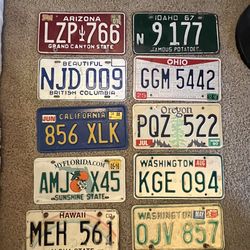 License plates