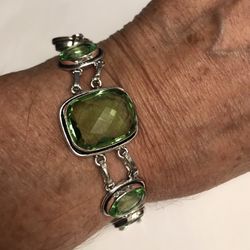 Peridot 925 Sterling Silver Bracelet