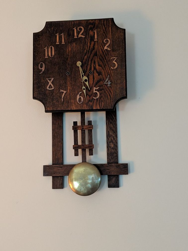 Antique Mission style clock