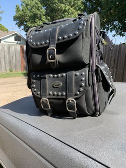 Motorcycle bags. Leather