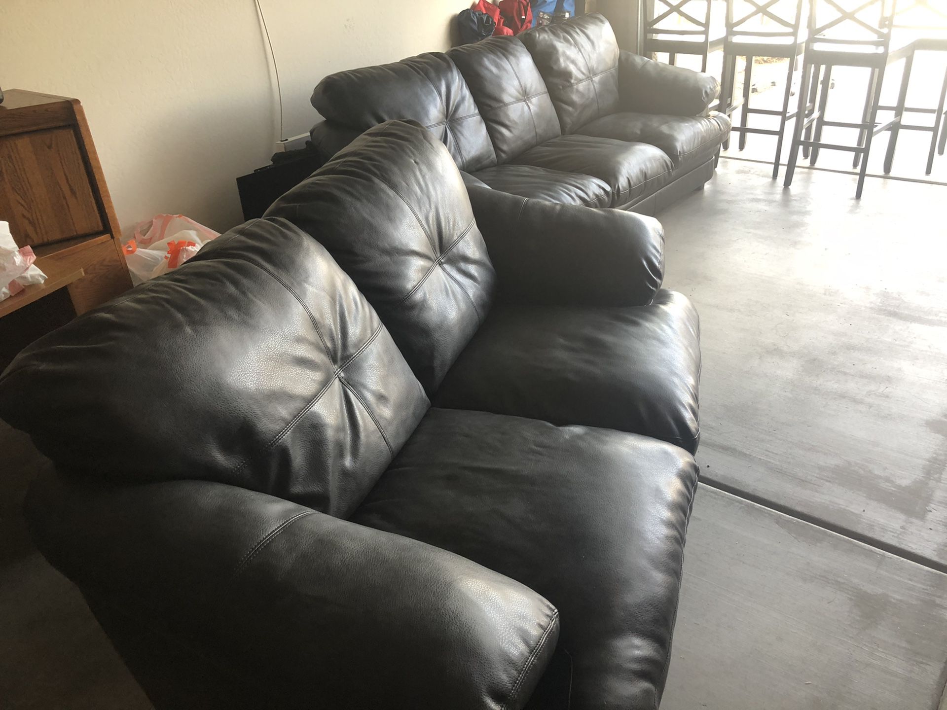 Black Leather couches