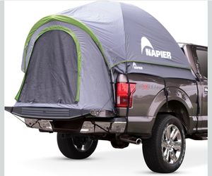 Compact truck bed tent