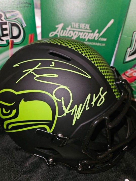 Russell Wilson And Dk Metcalf Auto Full Size