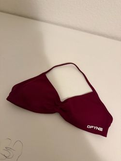DFYNE Burgundy Bandeau Bikini Top