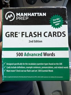 Free GRE flashcards