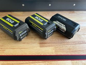 Ryobi 40V batteries