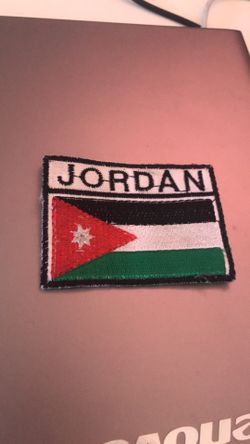 Jordan Country Flag Logo 3in X 2in