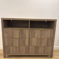 Oxford Fluted 6-Drawer Dresser – Sunwashed Ash Oak