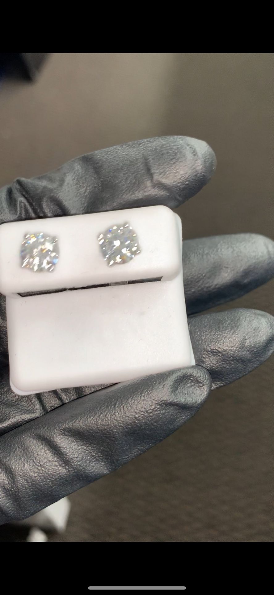 925 Silver Moissanite Diamond Earring 