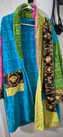 Versace Multicolor Robe with Gold Accents
Versace