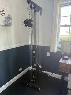 Bells of steel cable tower with aluminum pulleys