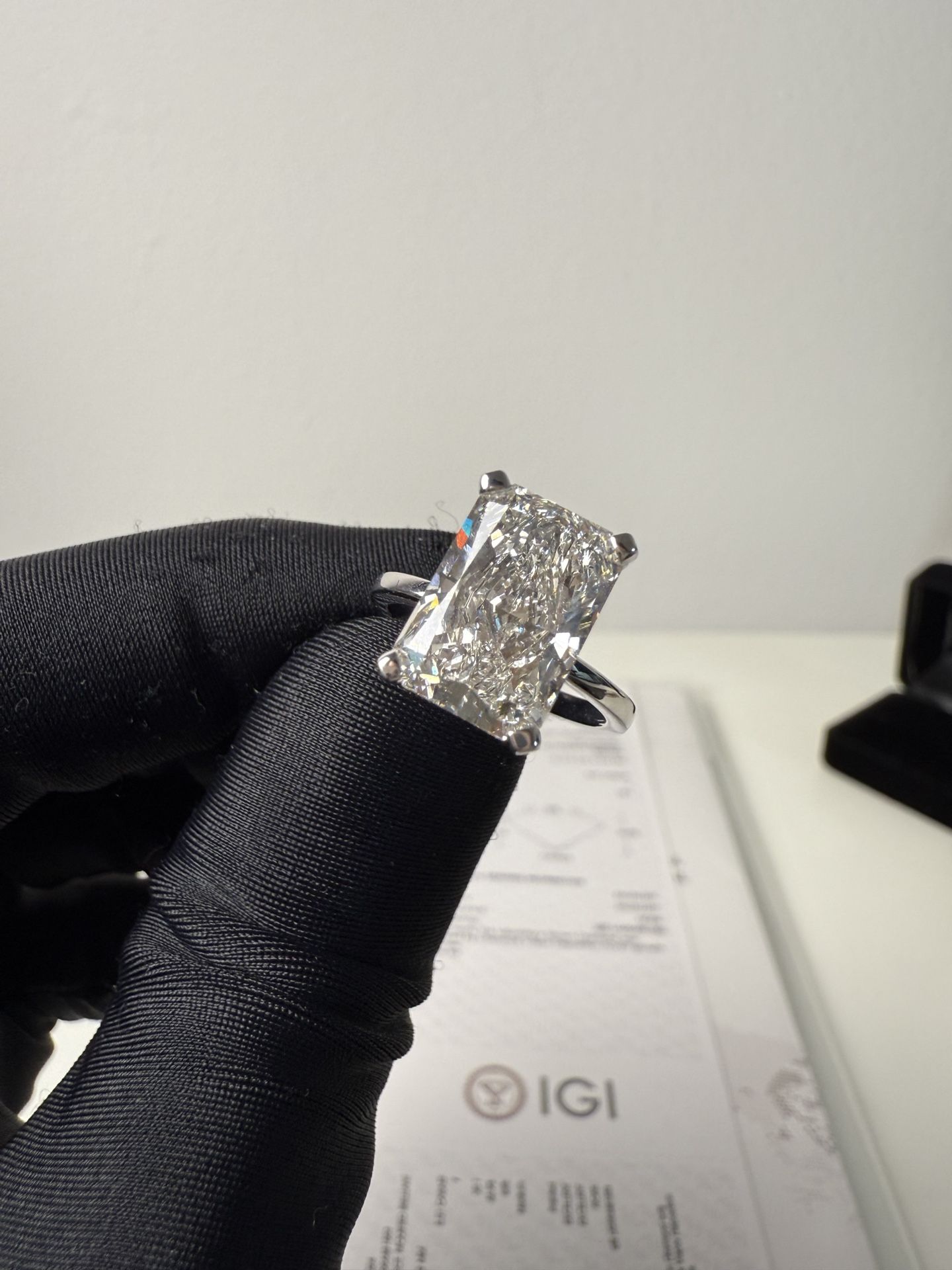 5.01ct IGI Certified Radiant Ring