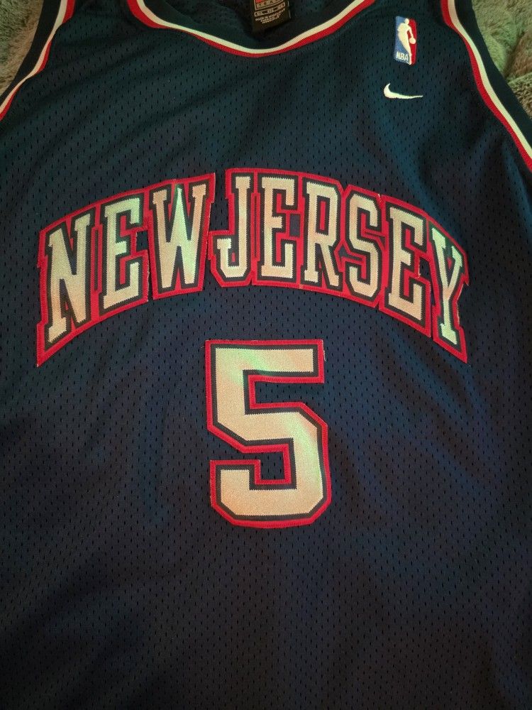 Vintage Nike New Jersey Nets Jason Kidd Jersey  Rare 4XL