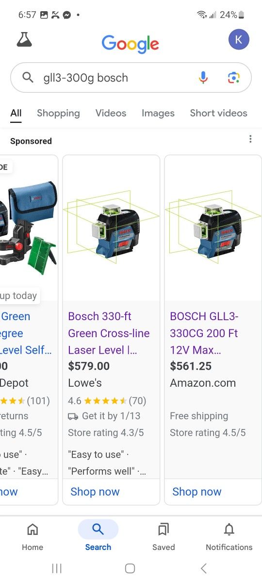 Brand New Milwaukee Tools And Bosch Laser Levels