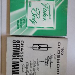 1970 Oldsmobile Service Manuals & Fisher Body and Chassis Service Manuals for 1970