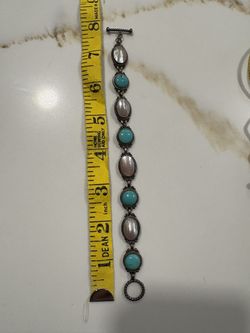 Turquoise And Silver Bracelet 