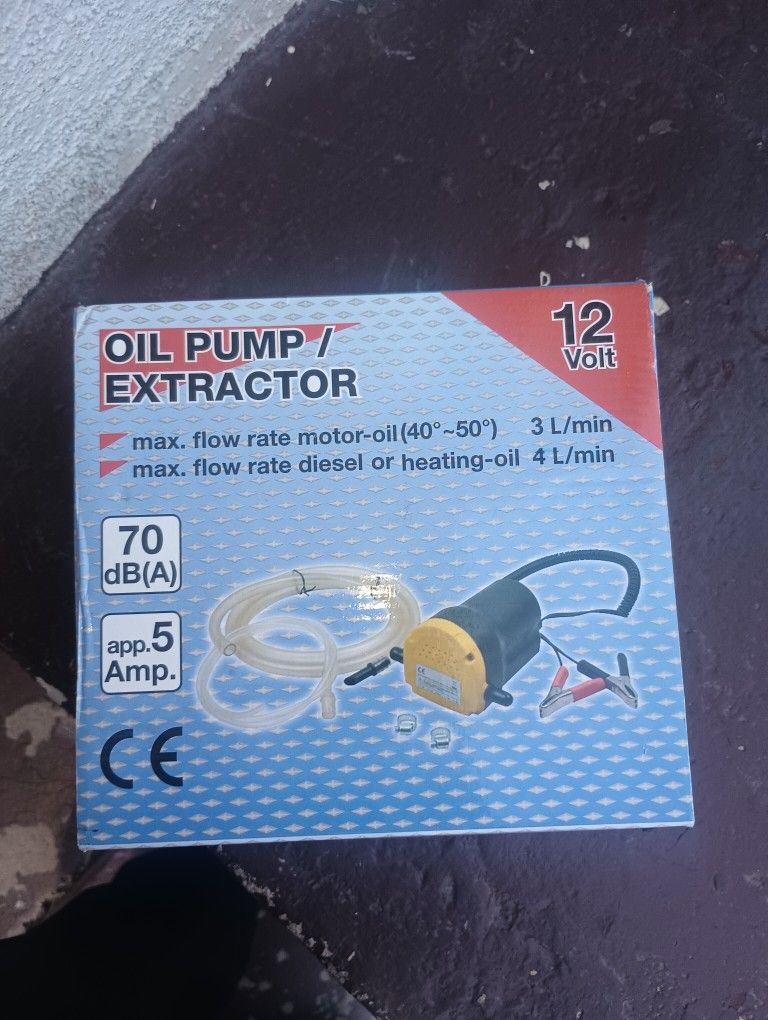 12v Oil Extraction Pump New $28.00 Each Firm