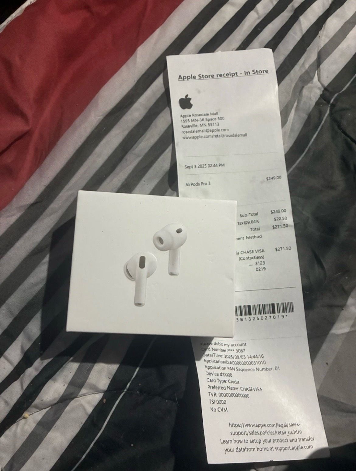 Apple AirPods Pro 3 (2025 Model) - Like New - USB-C & Heart Rate Sensing