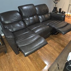 Lazy Boy Leather, Reclining Sofa 