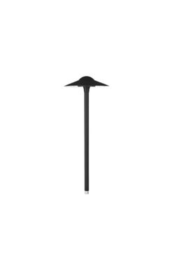 WAC Lighting, Canopy LED 12V Path and Area Light 8.5in Round Cap 3000K Warm White in Black