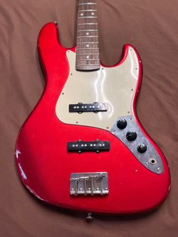 Squier by Fender Jazz Bass Metallic Red 2007