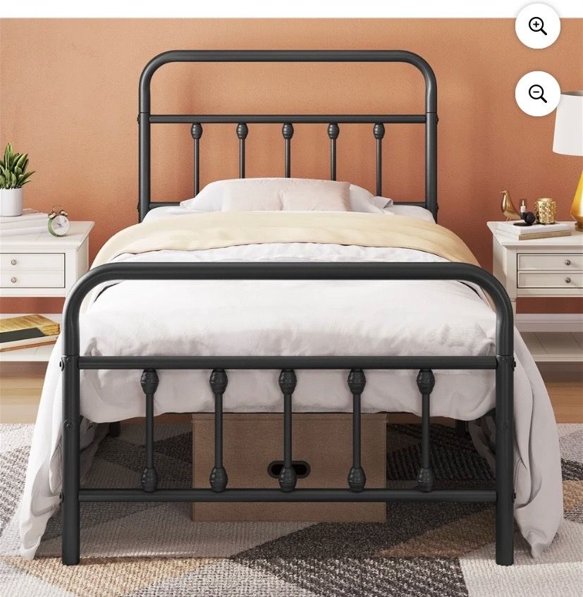 Brand new twin mattress and twin bed frame