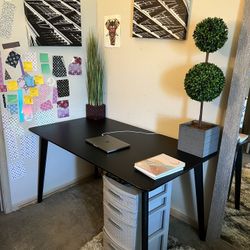 IKEA Black Desk 