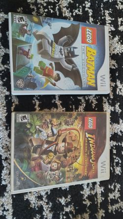 Lego Batman and Lego Indiana Jones for the Nintendo WII