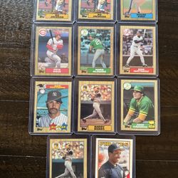1980s And 1990s Topps Baseball Cards 