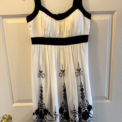 Black and Ivory Cocktail Dress