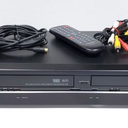 Toshiba SD-V296 VCR DVD Combo VHS Player + Remote, S-Video & A/V Cable

