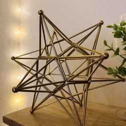 Golden Abstract Art Figures 