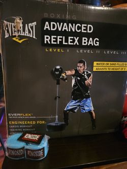 Boxing REFLEX BAG..WATER OR SANDFILLED WITH ONE PAIR OF BOXING GLOVES