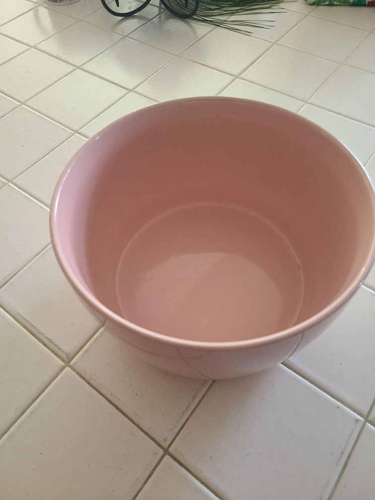 Nice Pink Flower/Plant Pot - Ceramic Bowl