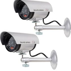 2 Pack Fake Surveillance Security CCTV Dome Camera (41)