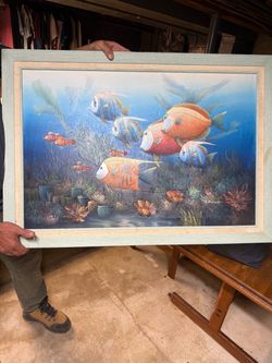 Sea life oil painting