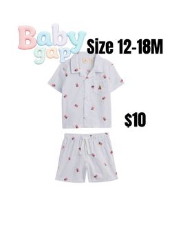 Baby Gap Two-Piece Pajama Set 12-18M new ❤️❤️M20 091126