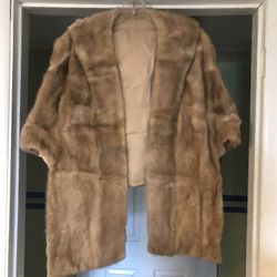 Vintage Faux Fur Shawl