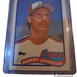 Randy Johnson Topps 1989 Expos #647 baseball card