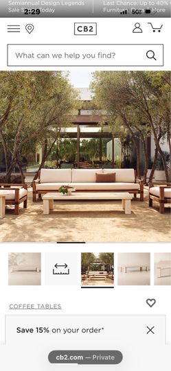 Cb2 concrete table