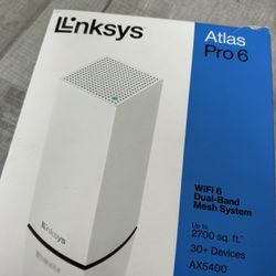 Linksys MX5501 Atlas Pro 6 Wi-Fi 6 Dual-Band Mesh System (1 Pack)