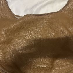 Tan Leather MK Hobo Bag