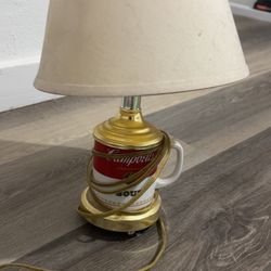 Vintage Campbells soup lamp