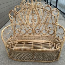 Lollipop Rattan Peacock Loveseat Matthew Izoo