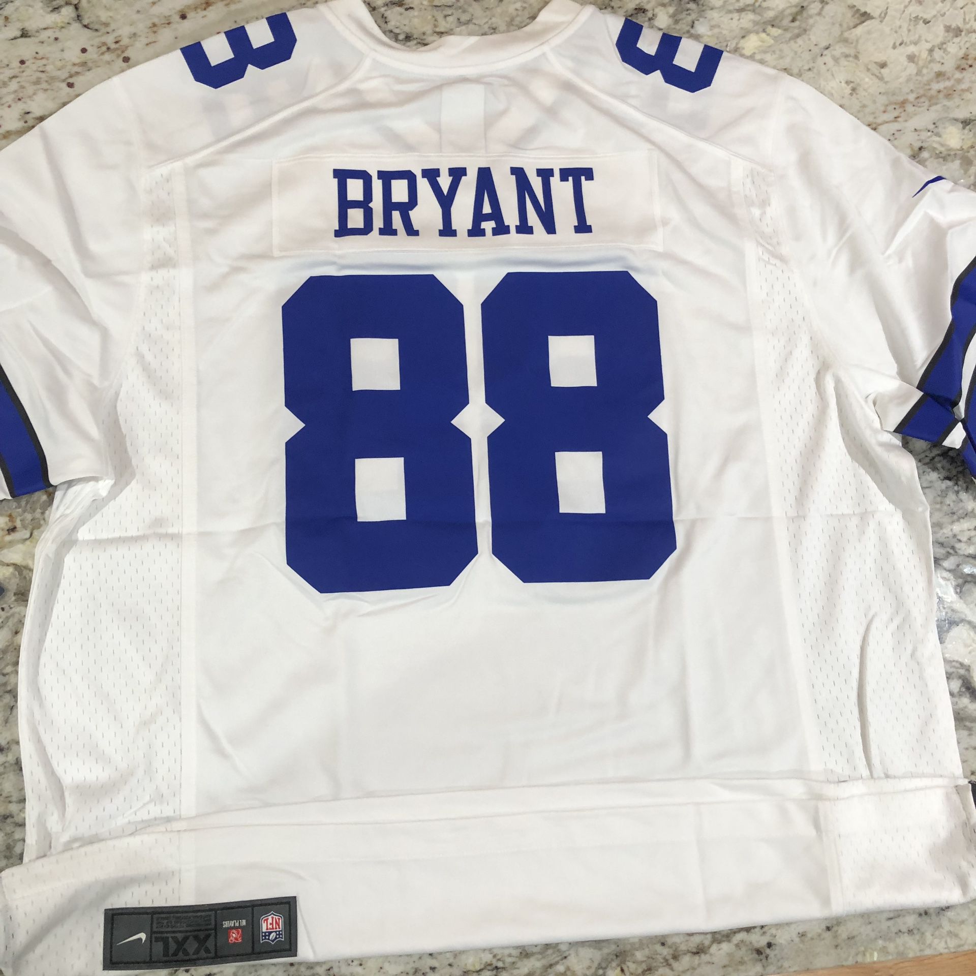 Nike Dallas Cowboys Dez Bryant White Game Day Jersey Men's Size XXL Brand New with Tags