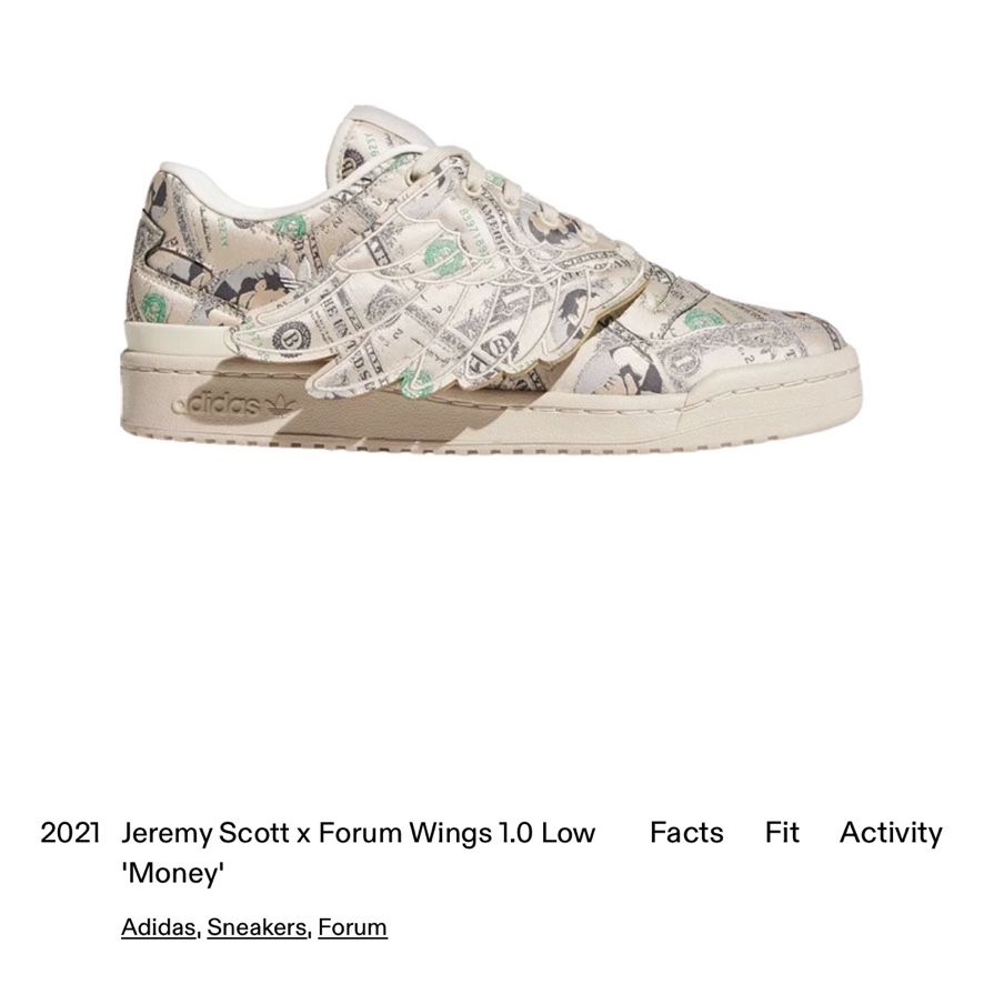 Jeremy Scott X Forum Wings 10 Low Money 